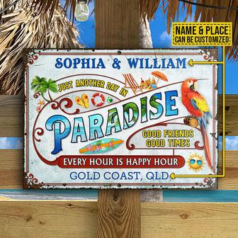 Another Day In Paradise Personalized Metal Sign - Beach Gift - Thegiftio UK
