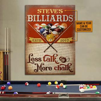 Billiard Club Less Talk Custom Metal Sign - Gift for Friends - Thegiftio UK