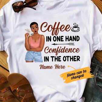 Personalized BWA Coffee Confidence T Shirt - Thegiftio UK