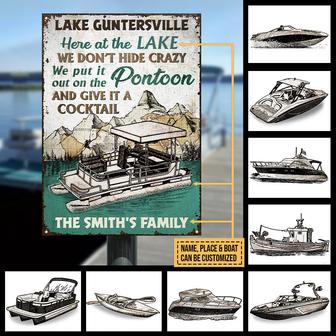 Boat Don't Hide Crazy Custom Metal Sign - Gift for Boaters - Thegiftio UK