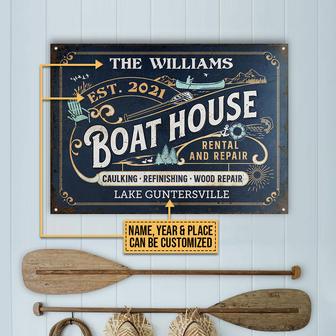 Personalized Boat House Rental Repair Metal Sign - Home Gift - Thegiftio UK