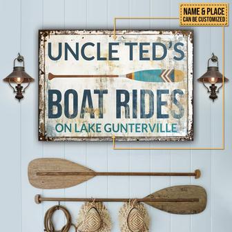 Personalized Boat Rides Custom Metal Sign - Gift for Boaters - Thegiftio UK