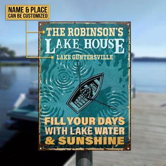 Fill Your Day Personalized Metal Sign - Gift for Boaters - Thegiftio UK