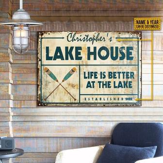 Life Is Better Personalized Metal Sign - Gift for Boaters - Thegiftio UK