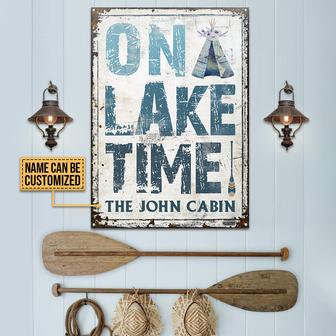 Boating On Lake Time Personalized Metal Sign - Boater Gift - Thegiftio UK