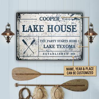 Boating Party Starts Here Personalized Metal Sign - Gift - Thegiftio UK