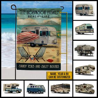 Sandy Toes Personalized Camping Flag - Gift for Campers - Thegiftio UK