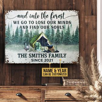 Find Our Souls Personalized Metal Sign - Gift for Campers - Thegiftio UK