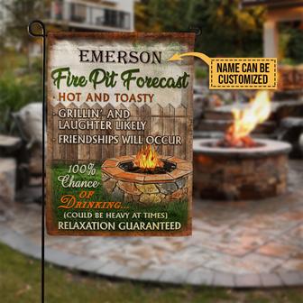 Personalized Camping Fire Pit Custom Flag - Gift for Campers - Thegiftio UK