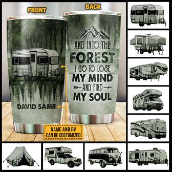 Into The Forest Personalized Tumbler - Gift for Campers - Thegiftio UK