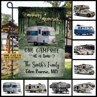 Camping Memories Personalized Flag - Gift for RV Lovers - Thegiftio UK