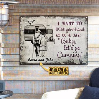 Want To Hold Your Hand Custom Metal Sign - Gift for Campers - Thegiftio UK