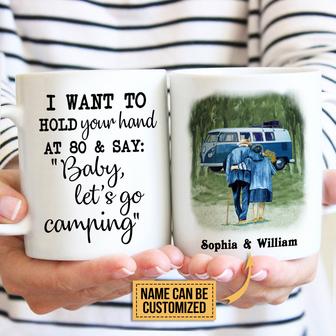 Camping Van Baby Let's Go Custom Mug - Gift for Campers - Thegiftio UK