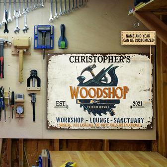 Personalized Carpenter Foul Language Custom Metal Sign - Thegiftio UK