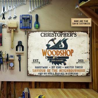 Personalized Carpenter Handy Man Metal Sign - Gift for Him - Thegiftio UK