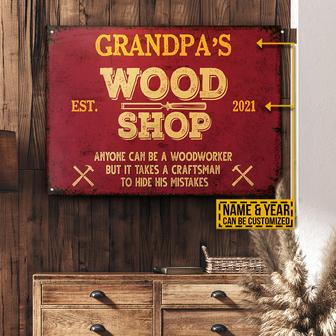 Carpenter Hide His Mistakes Custom Metal Sign - Gift for Him - Thegiftio UK