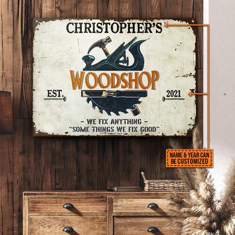 Personalized Carpenter Some Things We Fix Good Metal Sign - Thegiftio UK