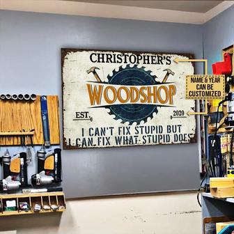 I Can Fix Personalized Metal Sign - Gift for Carpenters - Thegiftio UK