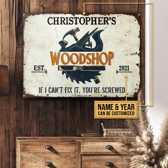 You're Screwed Personalized Metal Sign - Gift for Carpenters - Thegiftio UK