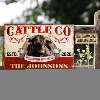 Angus Supreme Beef Personalized Metal Sign - Farmer Gift - Thegiftio UK