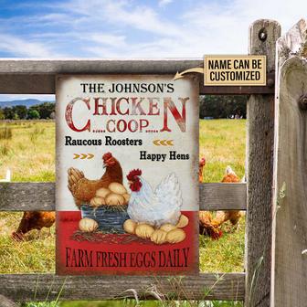 Personalized Chicken Coop Custom Metal Sign - Gift for Farm - Thegiftio UK