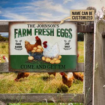 Chicken Farm Fresh Eggs Personalized Sign - Gift for Farmers - Thegiftio UK