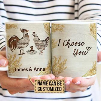 I Choose You Personalized Mug - Gift for Chicken Lovers - Thegiftio UK