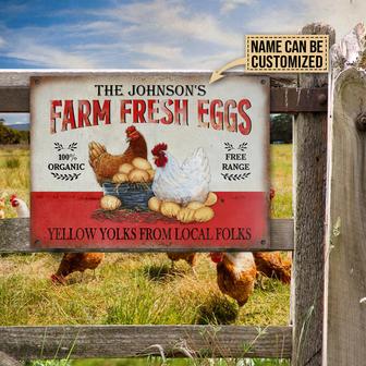 Personalized Chicken Organic Free Range Metal Sign - Gift - Thegiftio UK