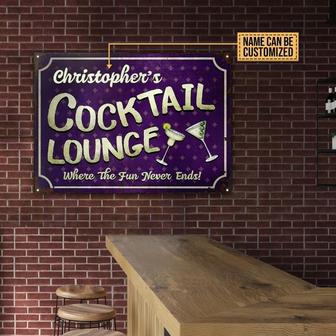 The Fun Never Ends Custom Metal Sign - Gift for Home Bar - Thegiftio UK