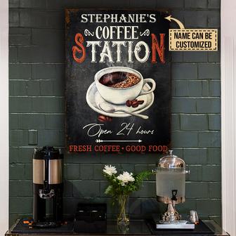 Personalized Coffee Station Fresh Custom Metal Sign - Gift - Thegiftio UK