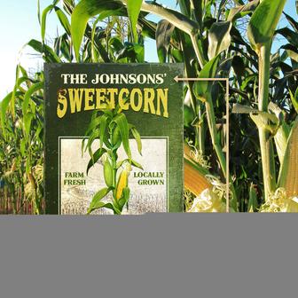 Corn Farm Fresh Personalized Metal Sign - Gift for Farmers - Thegiftio UK