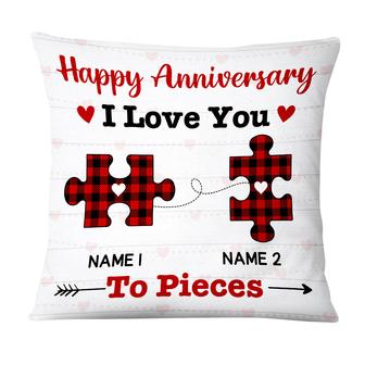Personalized Pillow for Couples - Love You To Pieces - Thegiftio UK