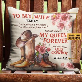 Cowboy Our Home Ain't No Castle Personalized Pillow - Gift - Thegiftio UK
