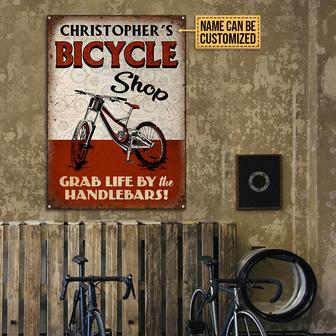 Personalized Cycling Bicycle Shop Custom Metal Sign - Gift - Thegiftio UK