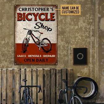 Personalized Cycling Bike Shop Custom Metal Sign - Thegiftio UK
