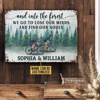 Find Our Souls Personalized Metal Sign - Gift for Cyclists - Thegiftio UK