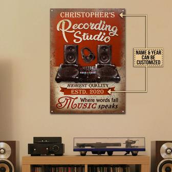Personalized DJ Board Where Words Fail Custom Metal Sign - Thegiftio UK