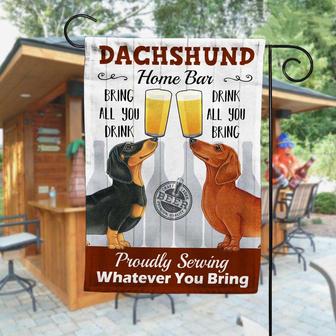Personalized Garden Flag for Dachshund Lovers - Thegiftio UK