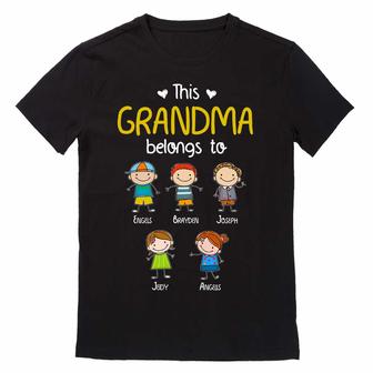 Personalized Dad Grandpa Doodle Kid T Shirt - Thegiftio UK