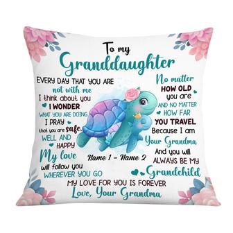 Personalized Mom Grandma Daughter Granddaughter Turtle Pillow - Thegiftio UK