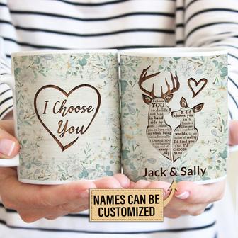 I Choose You Personalized Mug - Gift for Deer Lovers - Thegiftio UK