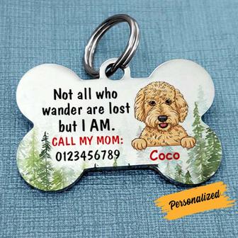 Personalized Dog Lost Wander Bone Tag for Dog Moms - Thegiftio UK