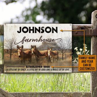 Donkey Lot Of Love Personalized Metal Sign - Gift for All - Thegiftio UK