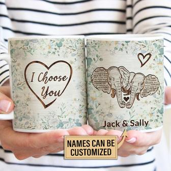 I Choose You Personalized Mug - Gift for Elephant Lovers - Thegiftio UK