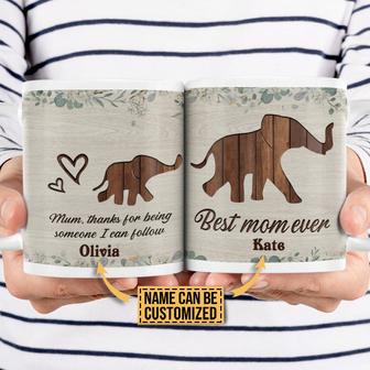 Personalized Elephant Someone I Can Follow Custom Mug - Gift - Thegiftio UK