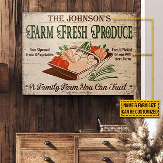 Farm Fresh You Can Trust Custom Metal Sign - Gift for Home - Thegiftio UK