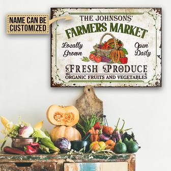 Farm Fresh Produce Personalized Metal Sign - Farmer Gift - Thegiftio UK
