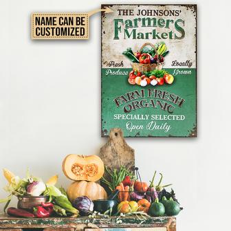 Farm Fresh Produce Market Custom Metal Sign - Gift for Home - Thegiftio UK