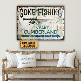 Fishing Catch You Later Custom Metal Sign - Fishermen Gift - Thegiftio UK