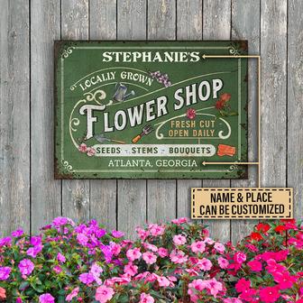 Personalized Floristry Flower Shop Custom Metal Sign - Gift - Thegiftio UK